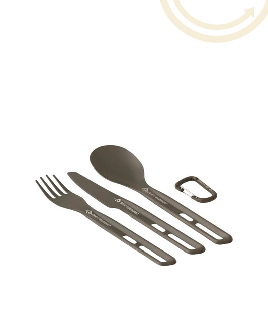Sea to Summit Set de couverts ultra-légers Frontier - Fourchette, cuillère et couteau