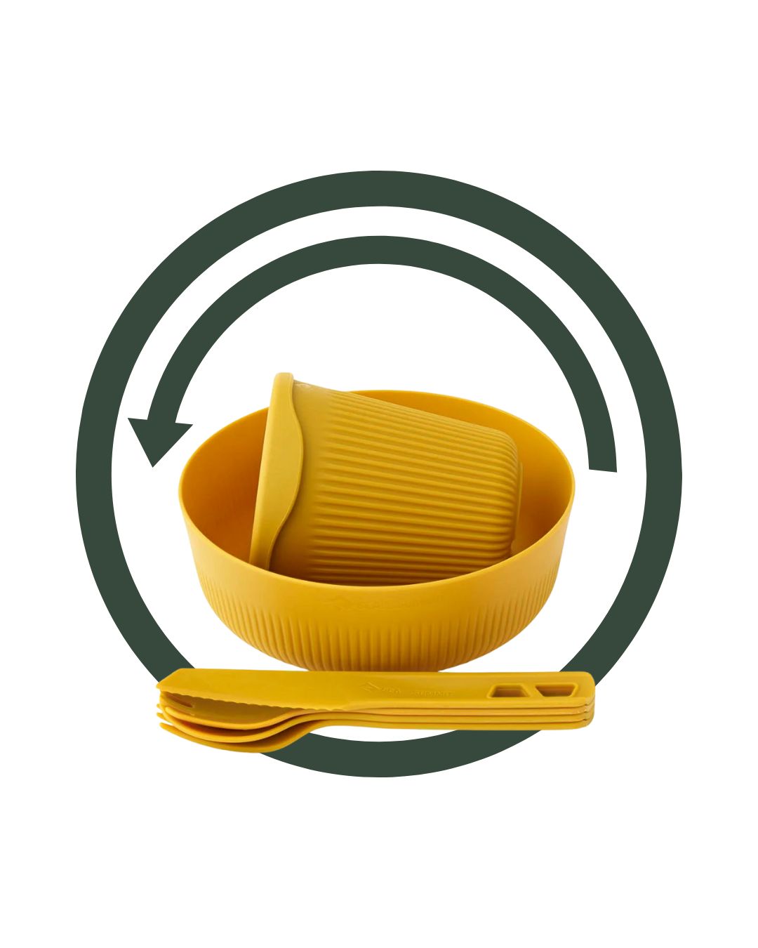 Sea to Summit Service vaisselle - Passage Dinnerware 6p - medium jaune