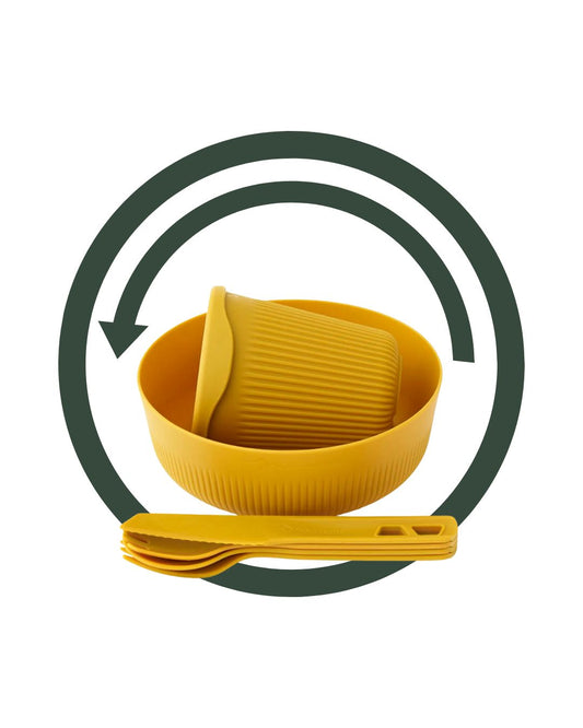 Sea to Summit Service vaisselle - Passage Dinnerware 6p - medium jaune
