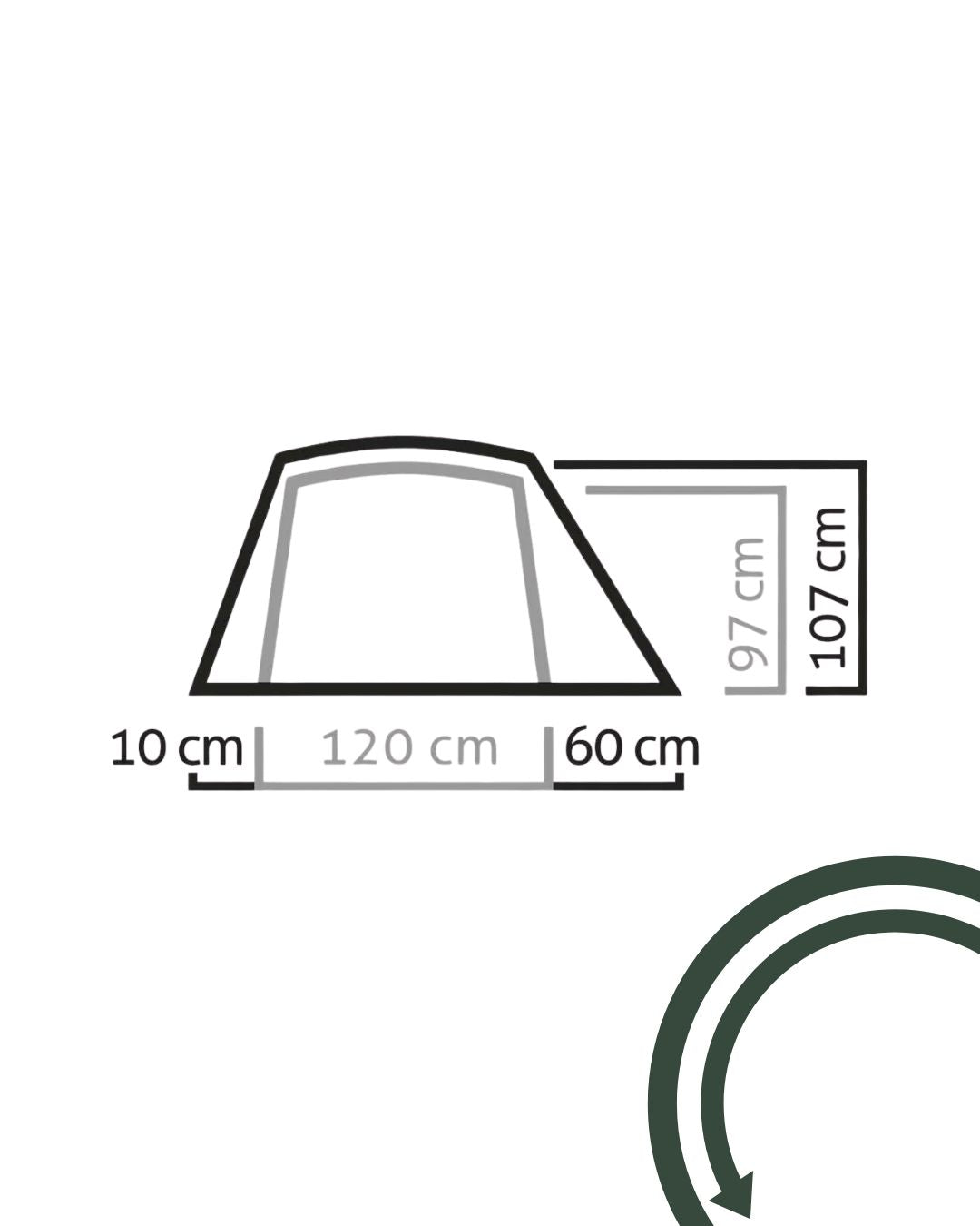 Salewa Tente Micra II - 2 personnes - Cactus grey