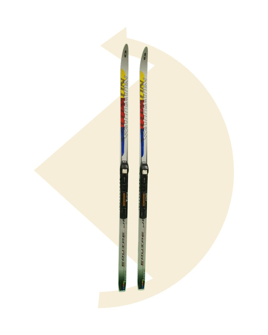 Salomon- Skis de fond reconditionné Salomon Equip Junior+ fixations
