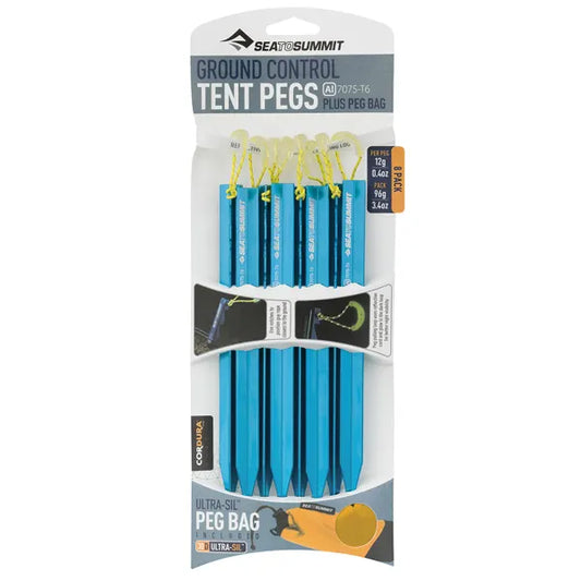 Sea to Summit Sardines de tente - Sea to Summit Bivouac Ground Control Light Tent Pegs