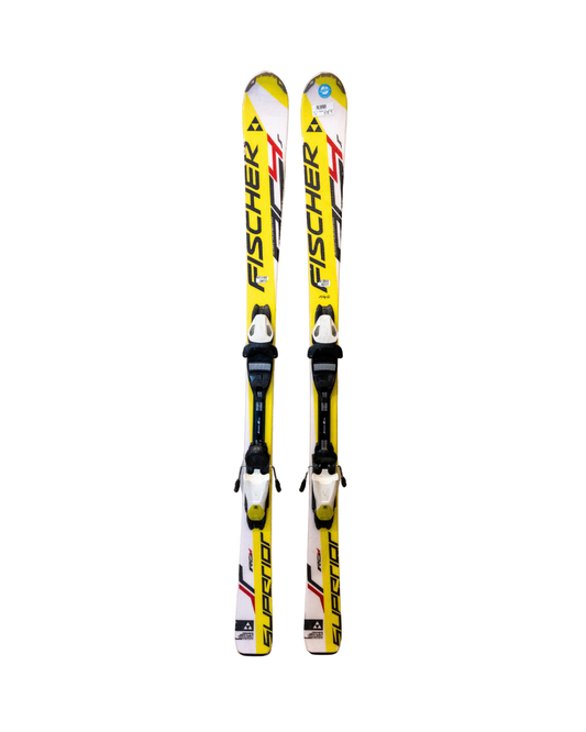 Fischer Occasion - Ski Alpin - Fischer Junior R4 Jr Superior - Jaune / Blanc