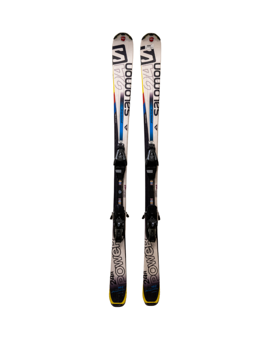 Salomon Occasion - Ski Alpin - Salomon 24R Power - Bleu / Blanc / Jaune