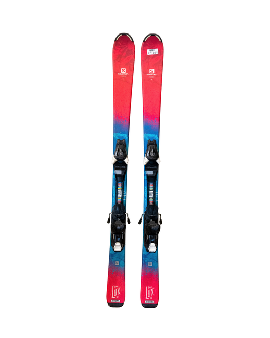 Salomon Occasion - Ski Alpin - Salomon Junior The Lux Jr - Bleu / Rose