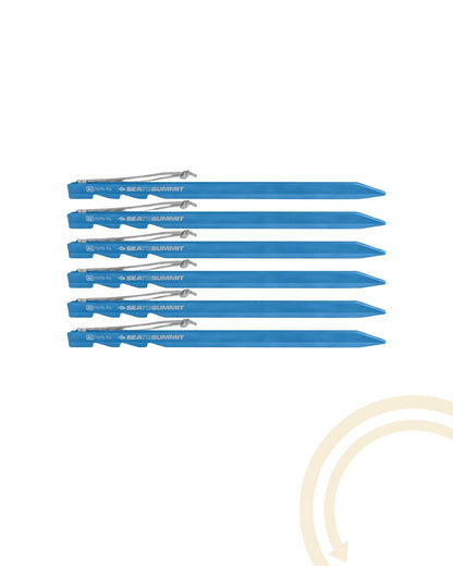 Sea to Summit Pack de 6 sardines pour tente - Ground Control Light Tent Pegs