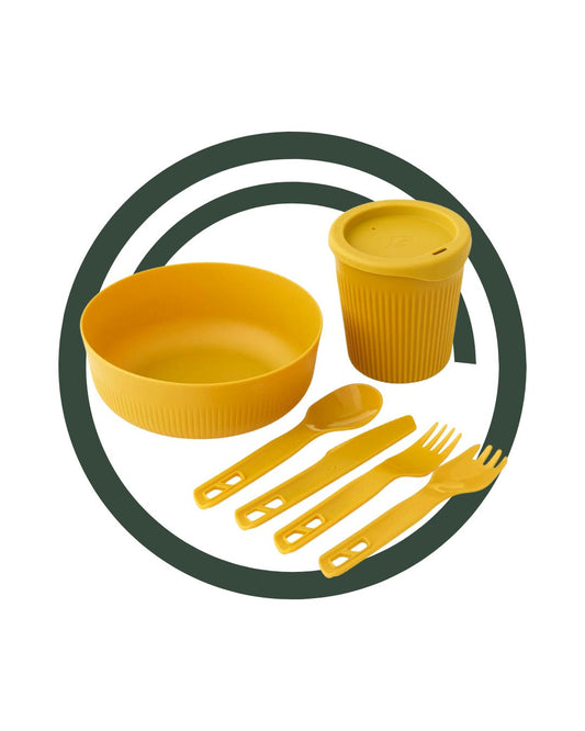 Sea to Summit Service vaisselle - Passage Dinnerware 6p - medium jaune