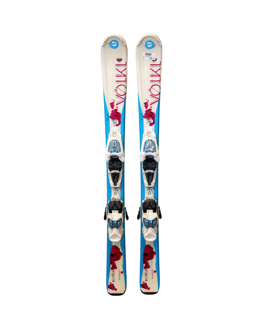 Volkl Occasion - Ski Alpin - Volkl Junior Chica - Bleu / Rose