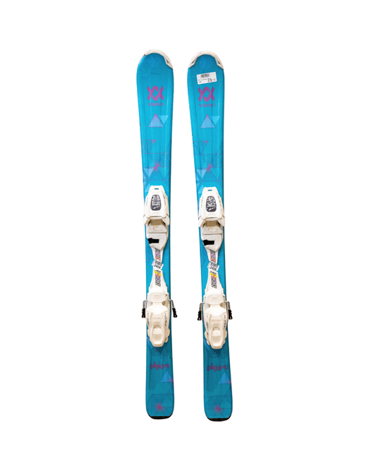 Volkl Occasion - Ski Alpin - Volkl Junior Chica - Blanc / Bleu