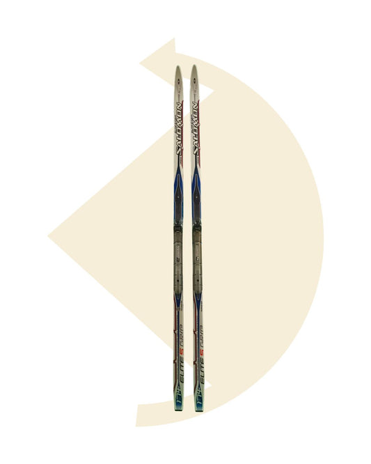 Salomon- Skis de fond Elite 5 Grip+ fixations
