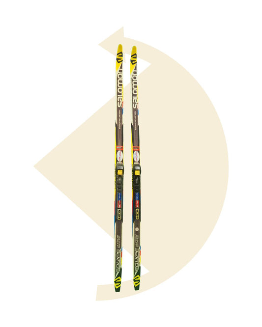 Salomon- Skis de fond Equipe Jr Skate+ fixations