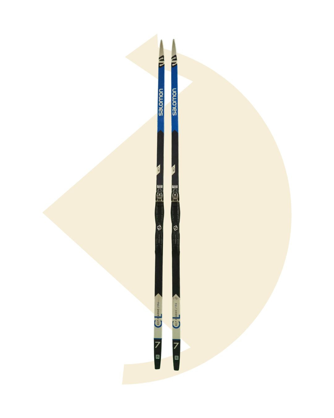 Salomon- Skis de fond RC 7+ fixations