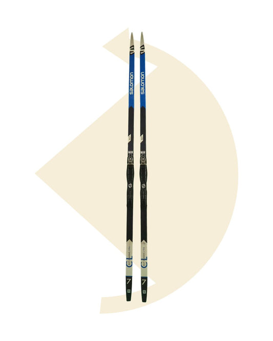 Salomon- Skis de fond RC 7+ fixations