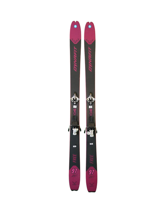 Dynafit- Ski de randonnée Free 97+ fix Radical natural+ peaux