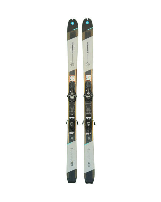 Salomon- Ski de randonnée MTN 86 Carbon+ fix Marker Alpinist+ peaux